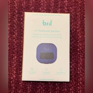Bril UV Toothbrush Sterilizer Navy Rechargeable Wall Mount Brand New in Box